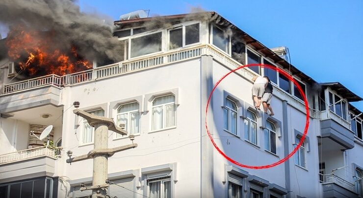 Alevlere 3, zemine 10 metre! İtfaiye son anda yetişmese…