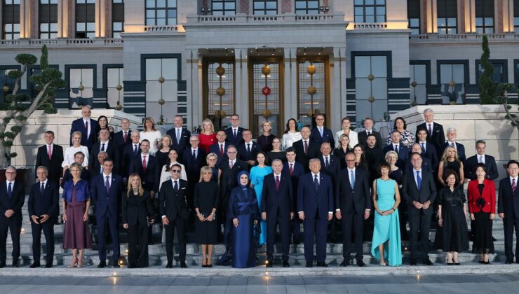 Beştepe’de NATO resepsiyonu: Liderler aile fotoğrafı çektirdi