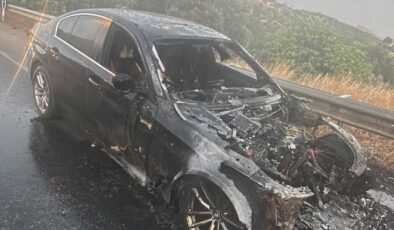 Boğazköy'de araç yangını…