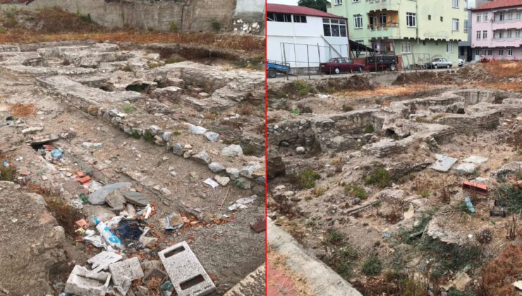 Bursa’da tarihi utanç! Roma mirası çöpe terk edildi
