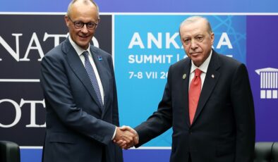 Erdoğan, Merz ile bir araya geldi