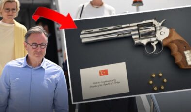 Erdoğan'ın hediye verdiği tabancaya Belçika polisi havalimanında el koydu