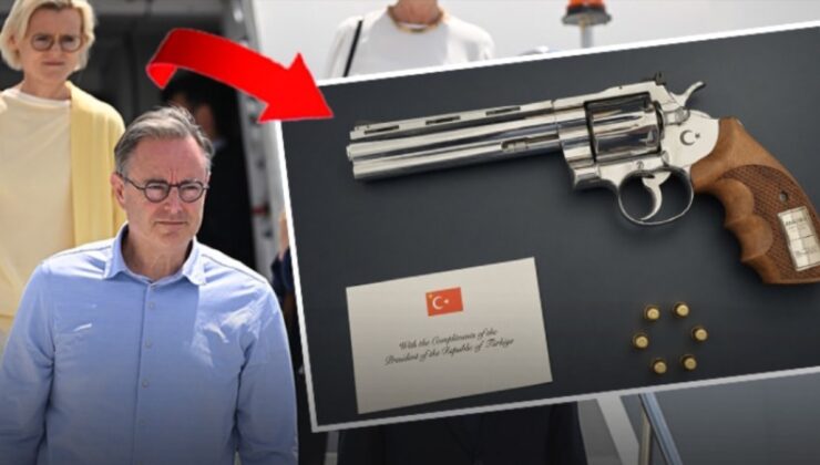 Erdoğan'ın hediye verdiği tabancaya Belçika polisi havalimanında el koydu