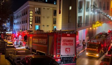 Esenyurt'ta otel yangını: Müşteriler korku dolu anlar yaşadı