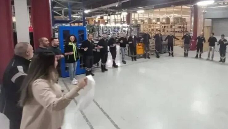 Fabrikada maaşlar 153 bin TL oldu: İşçiler halay çekerek kutladı