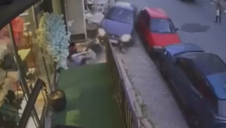 Fren yerine gaza bastı: Kaldırımdaki kişiyi ve bebek arabasını ezdi!