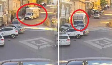 Freni boşalan kamyonet ortalığı birbirine kattı