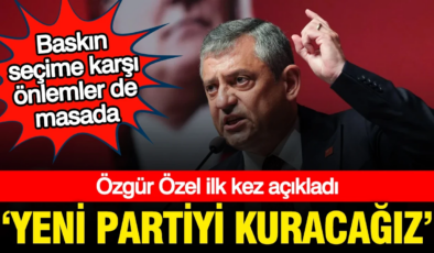 Özgür Özel açıkladı: Yeni partiyi kuracağız, hazırlıklar yapılıyor