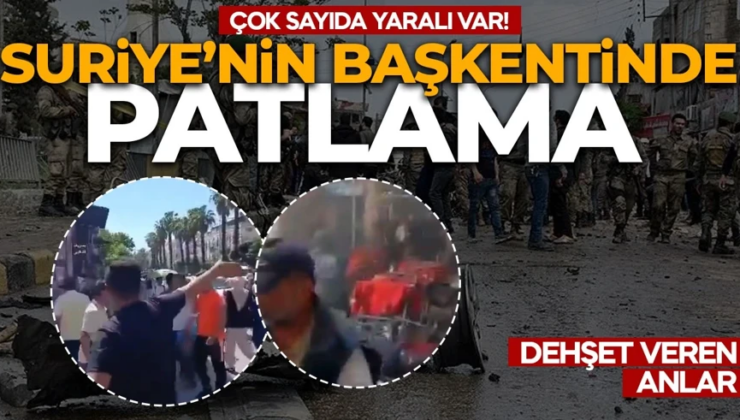Suriye’nin başkentinde patlama: Çok sayıda yaralı var! İlk görüntüler ortaya çıktı