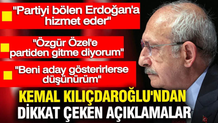 Kemal Kılıçdaroğlu’ndan Özgür Özel’e çok konuşulacak çağrı: Partiden gitme