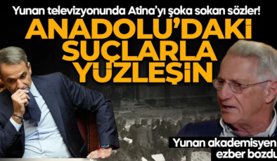 Yunan televizyonunda Atina’yı şoka sokan sözler! Yunan Akademisyen ezber bozdu: Anadolu’daki suçlarla yüzleşin
