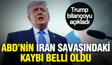 ABD’nin İran savaşındaki kaybı belli oldu: Trump 4 aylık bilançoyu açıkladı