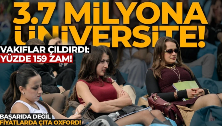 OXFORD’U BİLE YAKALADI! Vakıf Üniversitelerinde fiyatlar dudak uçuklattı: 3.7 milyona üniversite