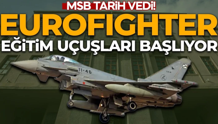 Eurofighter için eğitim uçuşu başlıyor