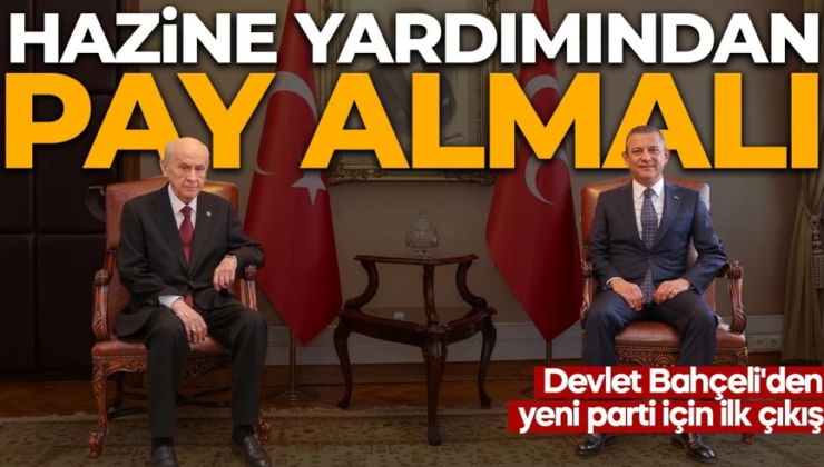 Devlet Bahçeli’den yeni partiye destek!.. Ezber bozan seçim yardımı sözleri