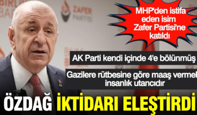 Ümit Özdağ: AK Parti’den tek bir tepki duymadık
