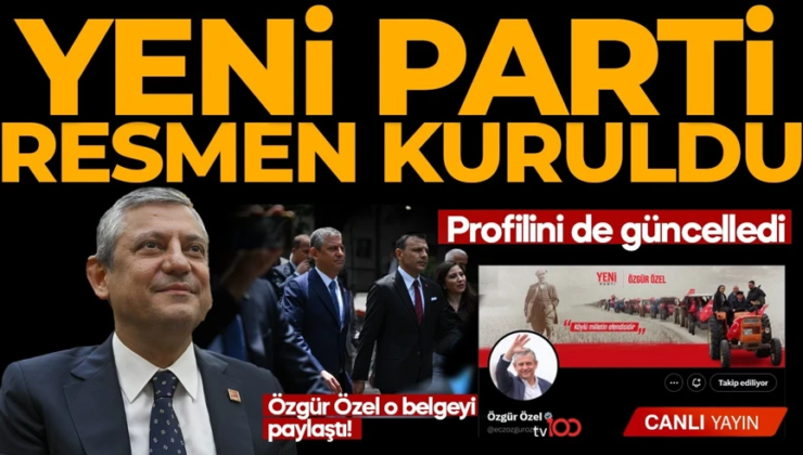 Yeni Parti Kuruldu. Türk siyasetinde unutulmayacak gün: Özgür Özel ve 90 vekil istifa etti!