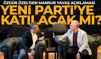 Yeni Parti Genel Başkanı Özgür Özel’den ilk açıklama! Mansur Yavaş sorusuna o yanıtı verdi: “İlk günden beri duruşu belli”