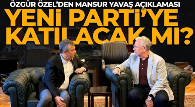 Yeni Parti Genel Başkanı Özgür Özel’den ilk açıklama! Mansur Yavaş sorusuna o yanıtı verdi: “İlk günden beri duruşu belli”
