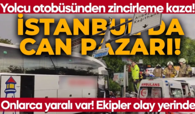 İstanbul’da can pazarı! Yolcu otobüsü kontrolden çıktı! Çok sayıda yaralı var