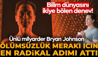Bilim dünyasını ikiye bölen deney! Ünlü milyarder Bryan Johnson ölümsüzlük merakı için en radikal adımı attı!