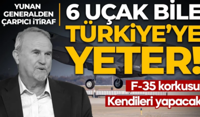 Yunan generalden dikkat çeken Türkiye itirafı: 6 uçak bile Türkiye’ye yeter