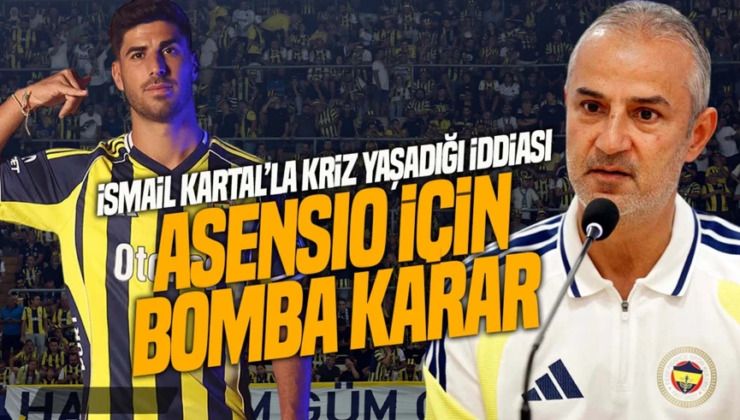 İsmail Kartal’la kriz yaşadığı iddia edilmişti! Fenerbahçe’den Asensio’nun geleceği hakkında bomba karar!