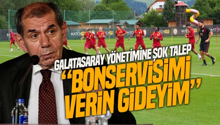 Galatasaraylı yıldızdan yönetime şok talep: “Bonservisimi verin gideyim”