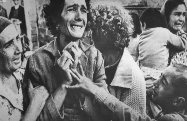 Rum, Türkleri suçlayan propagandada sınır tanımıyor. Rumların katlettiği Kıbrıs Türkü’nün eşinin fotoğrafı, propaganda malzemesi yapıldı