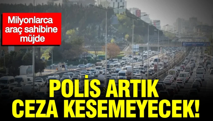 Milyonlarca araç sahibine müjde: Polis artık ceza kesemeyecek