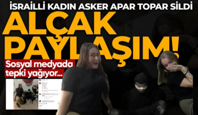 ALÇAK PAYLAŞIM! İsrailli kadın asker apar topar sildi: Sosyal medyadan tepki yağdı