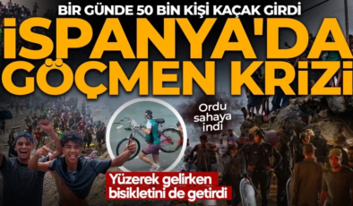 İspanya sınırında göç hareketliliği! İçişleri Bakanlığı rakamı açıkladı: Bir günde 49 bin göçmen Ceuta’ya geçti!