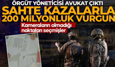 İzmir merkezli 5 ilde operasyon! Sahte kazalarla 200 milyon TL’lik vurgun! Örgüt lideri ve yönetici avukat yakalandı