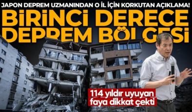 Japon deprem uzmanından o il için korkutan açıklama! 114 yıldır uyuyan faya dikkat çekti: 1’inci derece deprem bölgesi