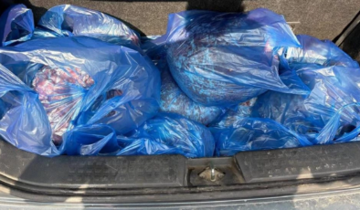 Metehan’da gümrüğe beyan edilmemiş 94 kilo et ele geçirildi