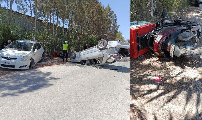 Lefkoşa Sanayi Bölgesi’nde meydana gelen kazayı 14 yaşındaki çocuk yaptı