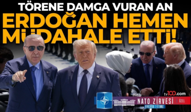 Törene damga vuran an: Cumhurbaşkanı Erdoğan hemen müdahale etti! İşte o görüntüler