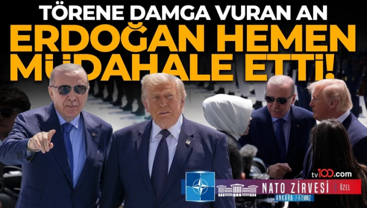 Törene damga vuran an: Cumhurbaşkanı Erdoğan hemen müdahale etti! İşte o görüntüler