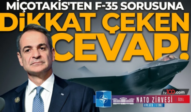 Miçotakis’ten F-35 sorusuna dikkat çeken yanıt! “Yorum yapamam ama…”