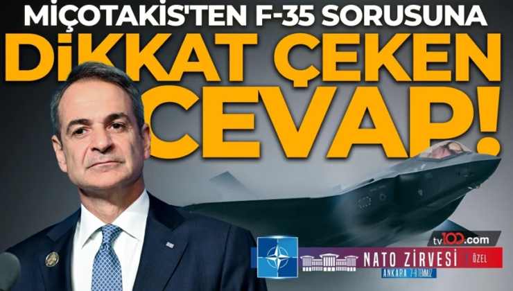 Miçotakis’ten F-35 sorusuna dikkat çeken yanıt! “Yorum yapamam ama…”