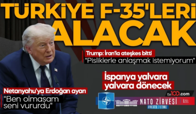 Donald Trump’tan Türkiye’ye övgü: Erdoğan’ı seviyorum, Türkiye F-35’leri alınca daha da güçlü olacak