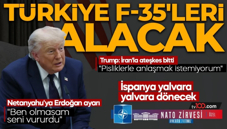 Donald Trump’tan Türkiye’ye övgü: Erdoğan’ı seviyorum, Türkiye F-35’leri alınca daha da güçlü olacak