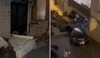 İstanbul'da gece yarısı korku dolu anlar! Freni boşalan araç mahalleyi sokağa döktü