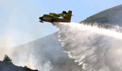 İtalya'nın Sicilya Adası'nda orman yangınlarını söndürme çalışmaları sürüyor