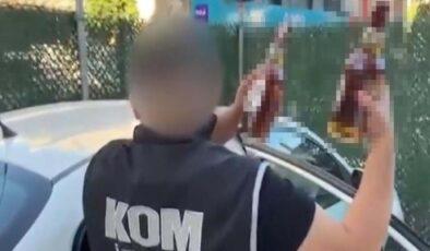 İzmir'de 8 bin şişe kaçak içki yakalandı