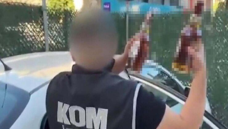 İzmir'de 8 bin şişe kaçak içki yakalandı