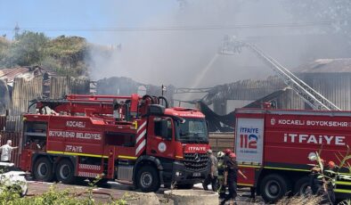 Kocaeli'de fabrikada yangın: 1 kişi öldü, 2 kişi yaralandı