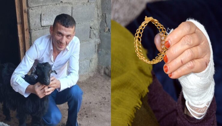 Komşu kadını bıçakla yaralayıp bileziğini gasbetti