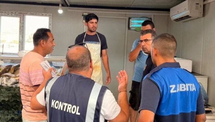 Lefkoşa pazarında denetim: 7 kilo hamsiye el konuldu