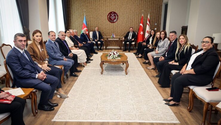 Meclis Başkanı Öztürkler, Azerbaycan heyetini kabul etti